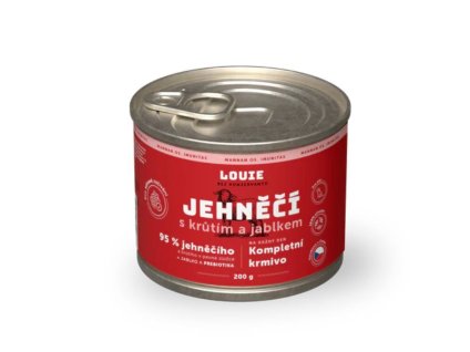 Konzerva LOUIE Dog jehněčí s krůtou a jablky 200g