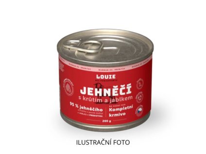 Konzerva LOUIE Dog jehněčí s krůtou a jablky 800g