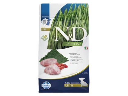 N&D Grain Free Spirulina Dog Puppy Mini Lamb & Goji 800g