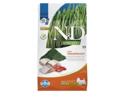N&D Grain Free Spirulina Dog Adult Mini Herring & Goji 800g