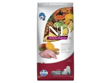 N&D Low Grain Tropical Selection Dog Puppy Medium/Maxi Chicken 10kg