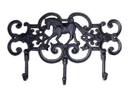 Litinový věšák na oblečení HKM Deko black