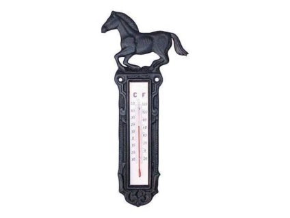 Litinový teploměr HKM black