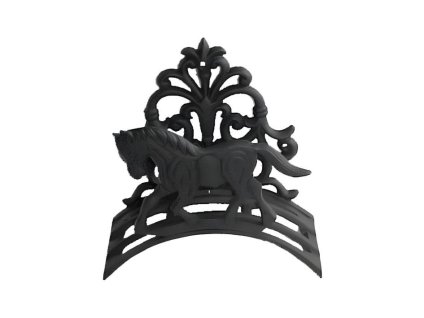 Litinový věšák na hadici HKM black