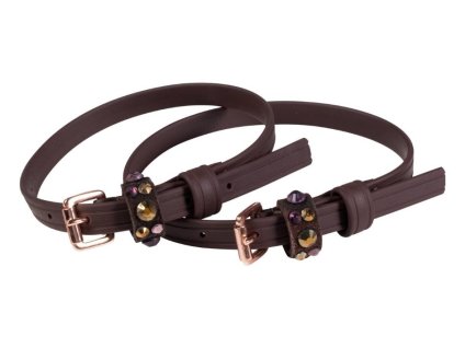 Ostruhové řemínky HKM Rosegold Glamour brown