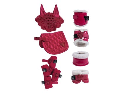 Jezdecký set HKM Starter Cuddle Pony red