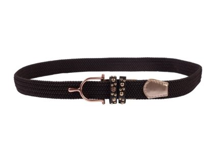 Pásek HKM Rosegold Glamour brown/rose-gold 90cm