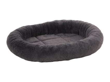Polštář FLAMINGO Isaura oválný tmavě šedý 45x37x7cm