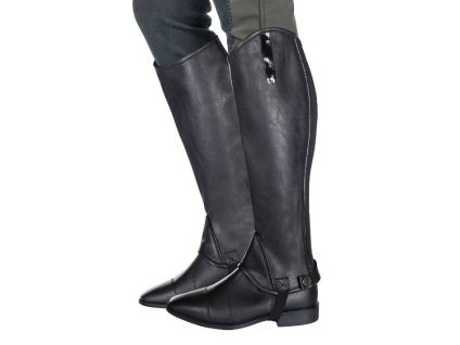 Dětské minichaps HKM Elastic black (10)