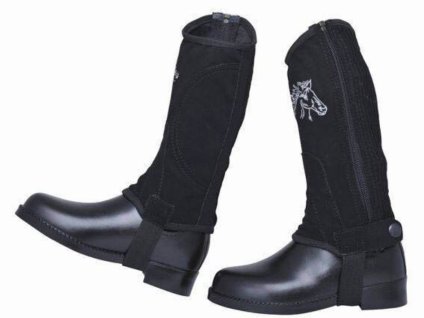 Dětské minichaps HKM Kids black (8)