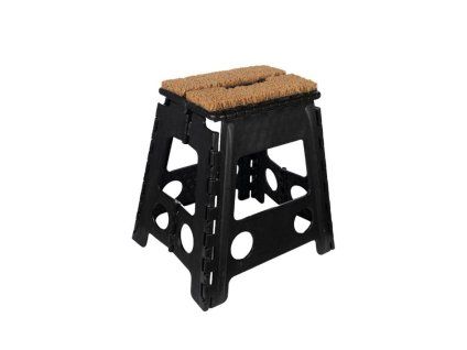 Stolička HKM s rohožkou black