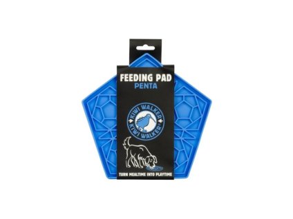 Lízací podložka KIWI WALKER Penta Maxi modrá 23x22cm