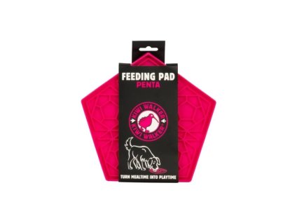 Lízací podložka KIWI WALKER Penta Maxi růžová 23x22cm