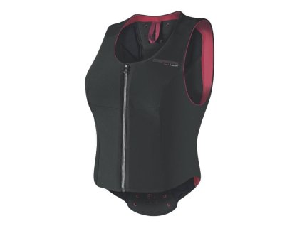 Dámský bezpečnostní chránič páteře KOMPERDELL Flexfit černý/vínový (L) (DOPRODEJ)