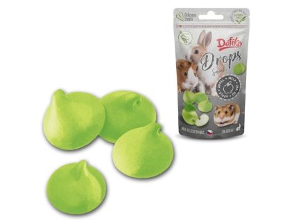 DAFIKO Drops snack pro hlodavce jablko 75g