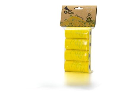 Sáčky na výkaly PETBUDDY Citrón s vůní 4x20ks