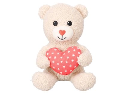 Hračka FLAMINGO plyš - Lief medvídek se srdíčkem 17x15x20cm