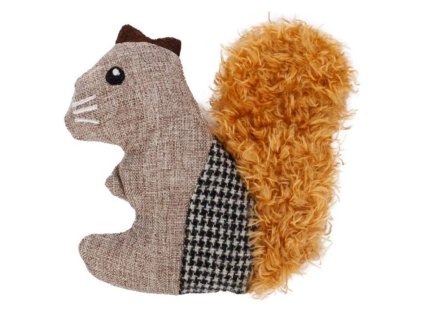 Hračka pro kočky FLAMINGO - Brali veverka hnědá 10x2,7x11cm