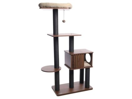 Škrabadlo FLAMINGO Isabela hnědé 91x39x150cm