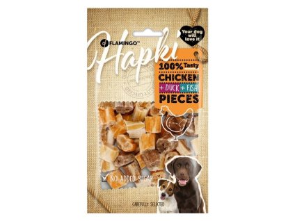 FLAMINGO Hapki Chicken & Duck & Fish Pieces 85g