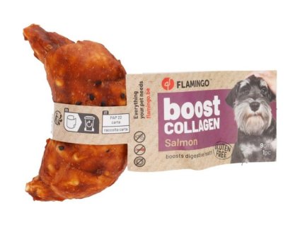 FLAMINGO Boost Collagen Croissant s lososem 9cm (40g) (1ks)