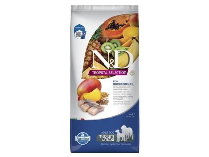 N&D Low Grain Tropical Selection Dog Adult Herring Medium/Maxi 10kg