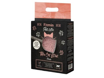 FITMIN For Life Cat Tofu stelivo peach (6 l) 2,4kg