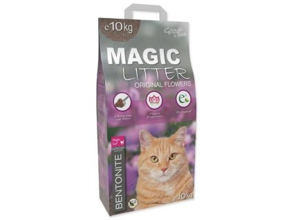 Podestýlka MAGIC CAT Litter Bentonite Original Flowers 10kg
