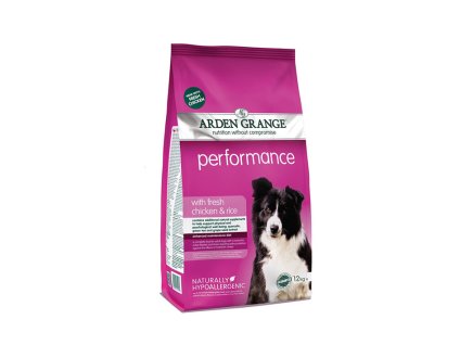 ARDEN GRANGE Performance Fresh Chicken & Rice 12kg