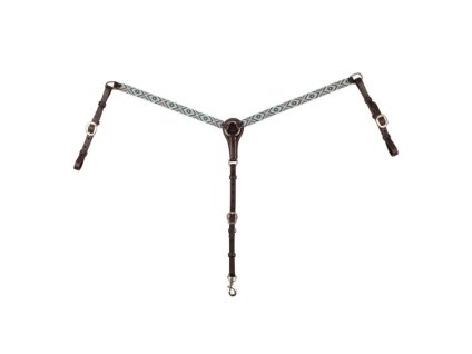 Westernový poprsník POOLS Diamonds dark brown