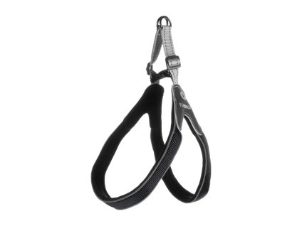 Postroj FLAMINGO Easy Hilka černý (XL) 2,5x50-60cm