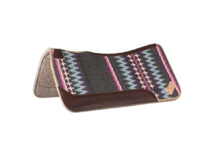 Westernová podsedlová deka POOLS Contoured grey/pink