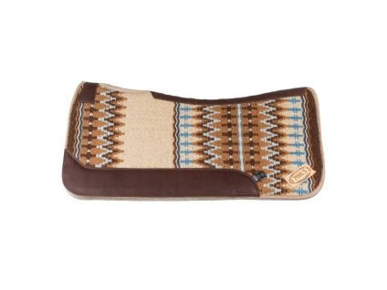 Westernová podsedlová deka POOLS Contoured beige/light blue