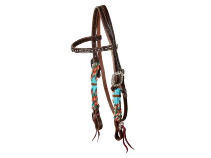 Westernová uzdečka POOLS Rope Waves natural