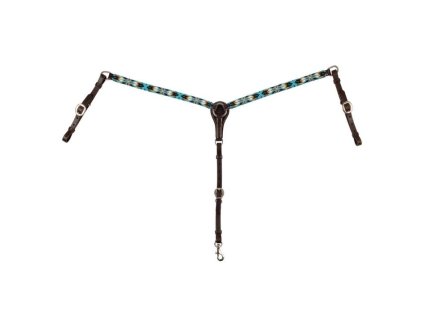Westernový poprsník POOLS Navajo Sky dark brown