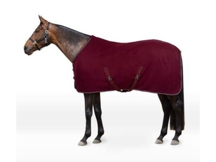 Odpocovací deka HORZE Kiel dark red 145cm