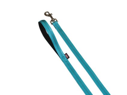 Vodítko NOBBY Soft Grip nylonové tyrkysové 2,5x120cm (DOPRODEJ)