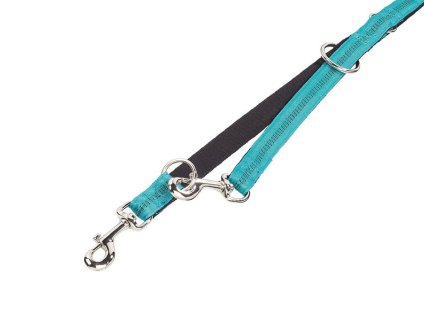 Vodítko NOBBY Soft Grip nylonové přepínací tyrkysové 1,5x200cm (DOPRODEJ)