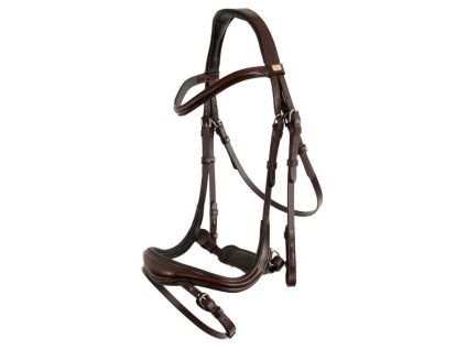 Uzdečka BR Horley s anatomickým násnoníkem oak COB