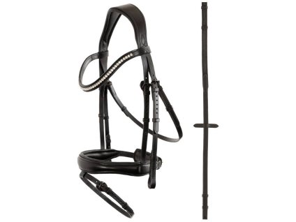 Uzdečka ANKY Profi ATH25001 s anglickým nánosníkem black FULL