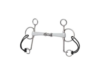 Udidlo pelham BERIS Long medium dvakrát lomené 125mm