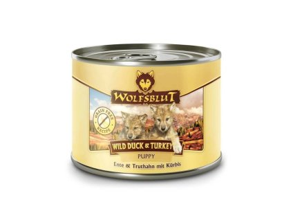 Konzerva WOLFSBLUT Puppy Wild Duck 200g
