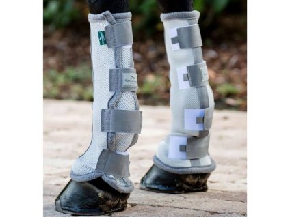 Kamaše proti hmyzu HORSEWARE silver/titanium grey & silver PONY