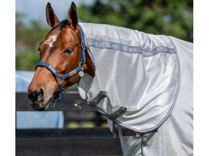 Krční díl proti hmyzu HORSEWARE Amigo Bug  silver/titanium grey & silver (M)