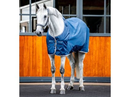 Odpocovací deka HORSEWARE Ionic Therapy Mesh Cooler imperial blue/silver & navy 115cm