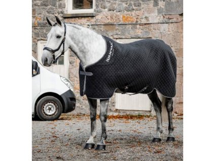 Odpocovací deka HORSEWARE Thermal Cooler black/thunderstorm grey & silver 145cm