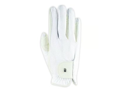 Jezdecké rukavice ROECKL Grip Lite white (9,5)
