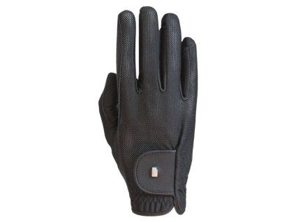 Jezdecké rukavice ROECKL Grip Lite black (9,5)