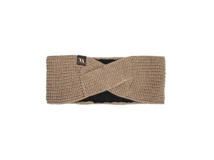 Pletená čelenka BACK ON TRACK Nora light beige