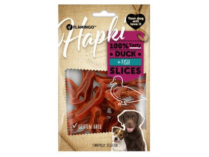 FLAMINGO Hapki Duck & Fish Slices 85g
